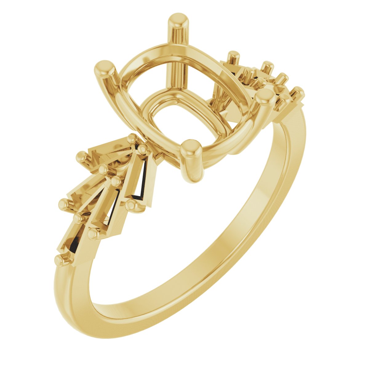 Accented Engagement Ring or Band