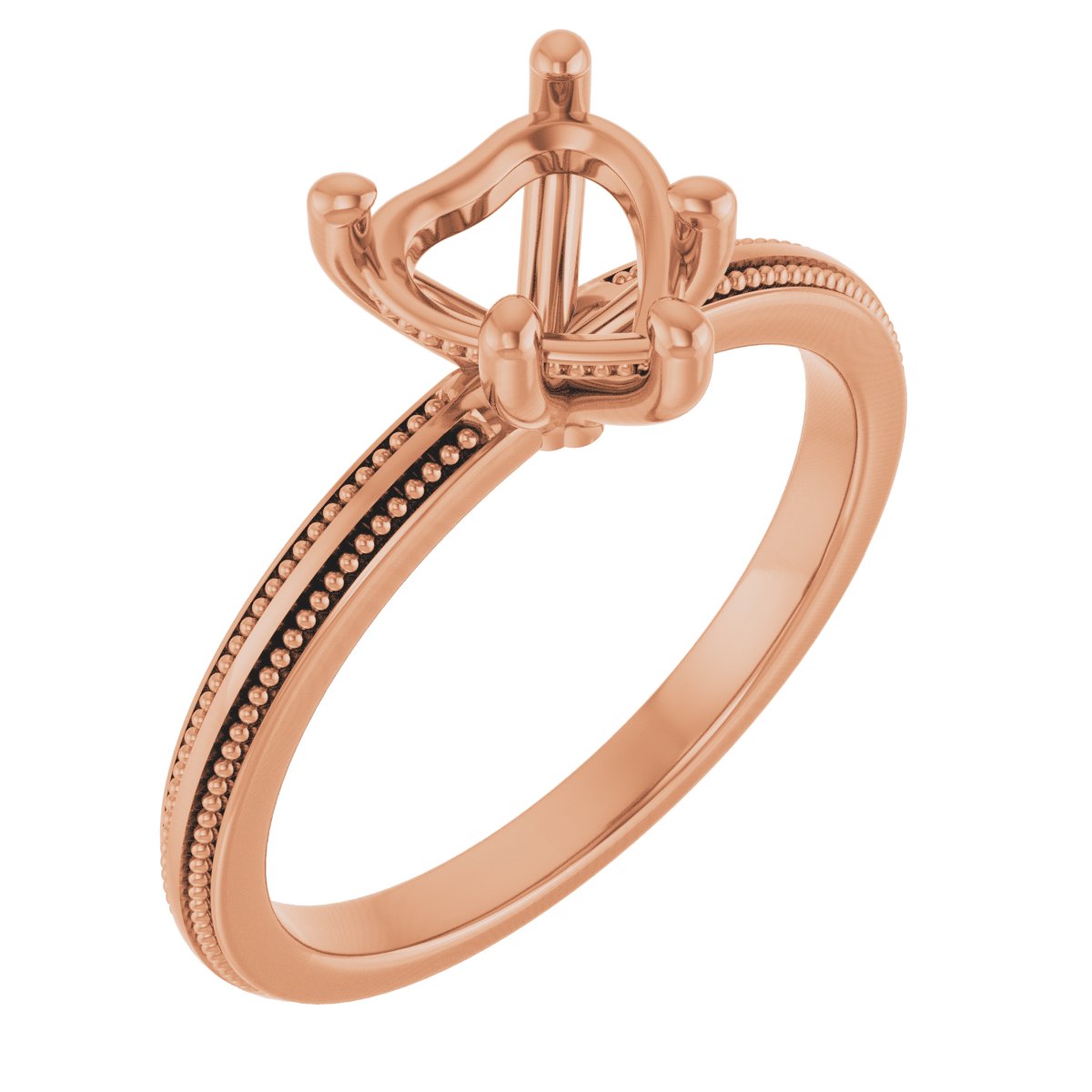 Solitaire Milgrain Engagement Ring