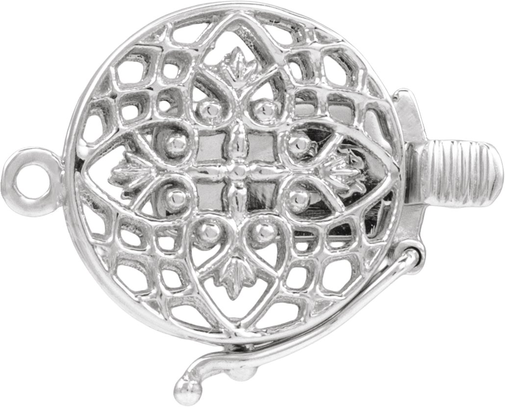Single Strand or 2-Strand Filigree Box Clasp