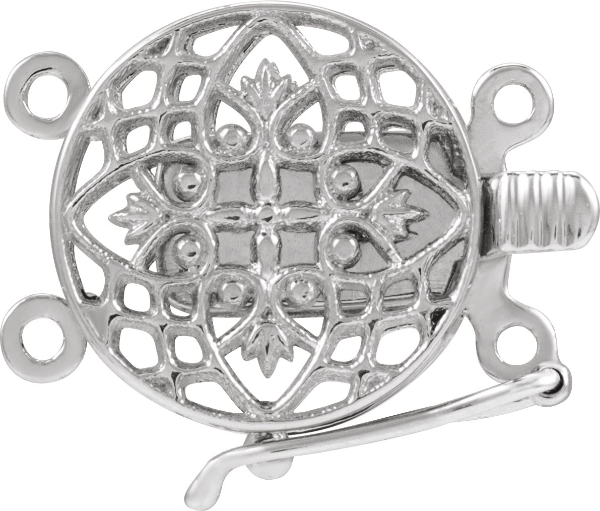 Single Strand or 2-Strand Filigree Box Clasp