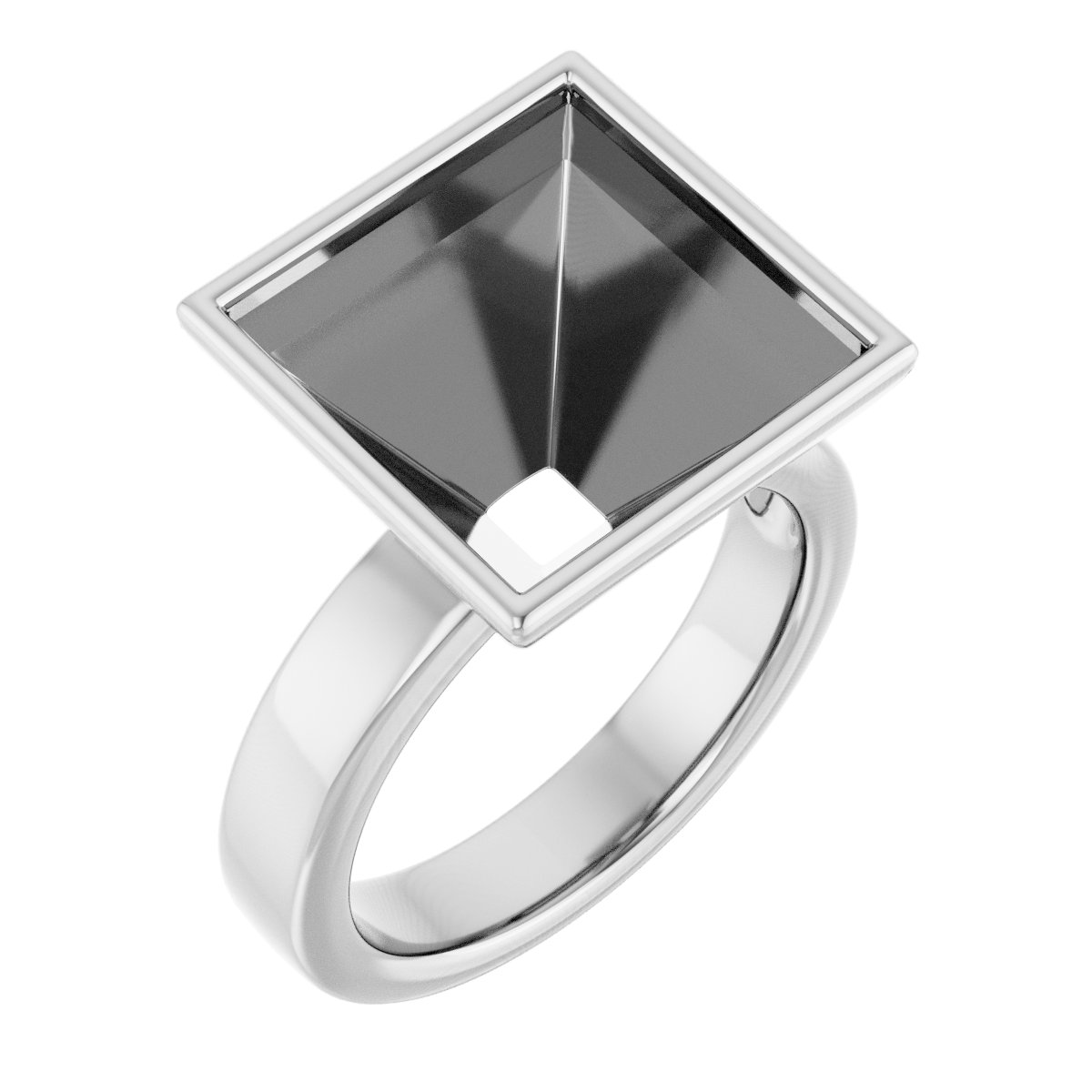 Bezel-Set Solitaire Engagement Ring
