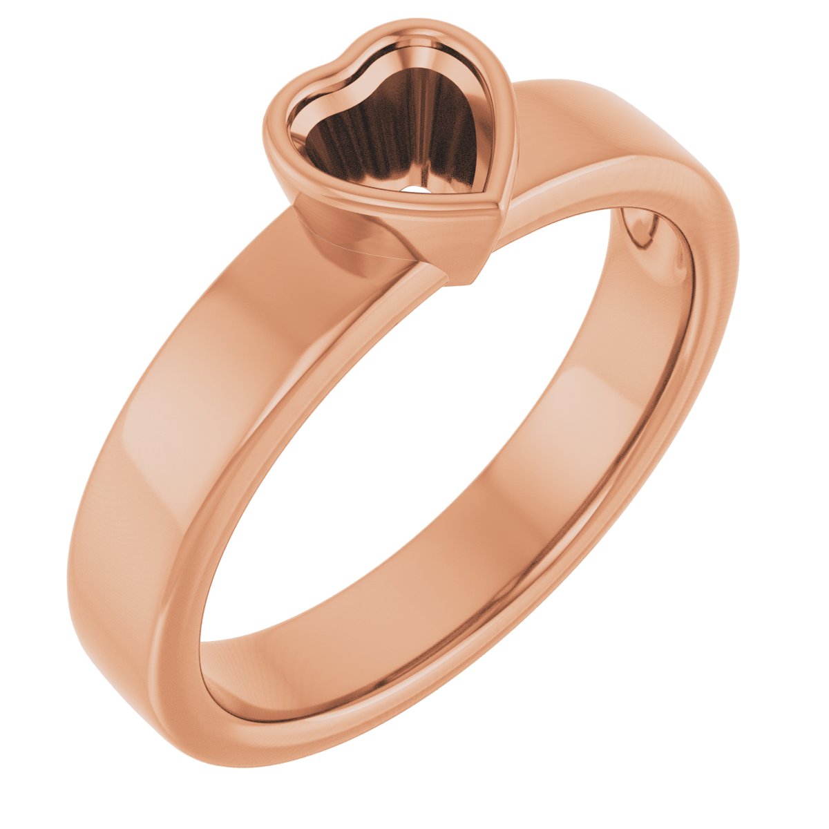 Bezel-Set Solitaire Engagement Ring
