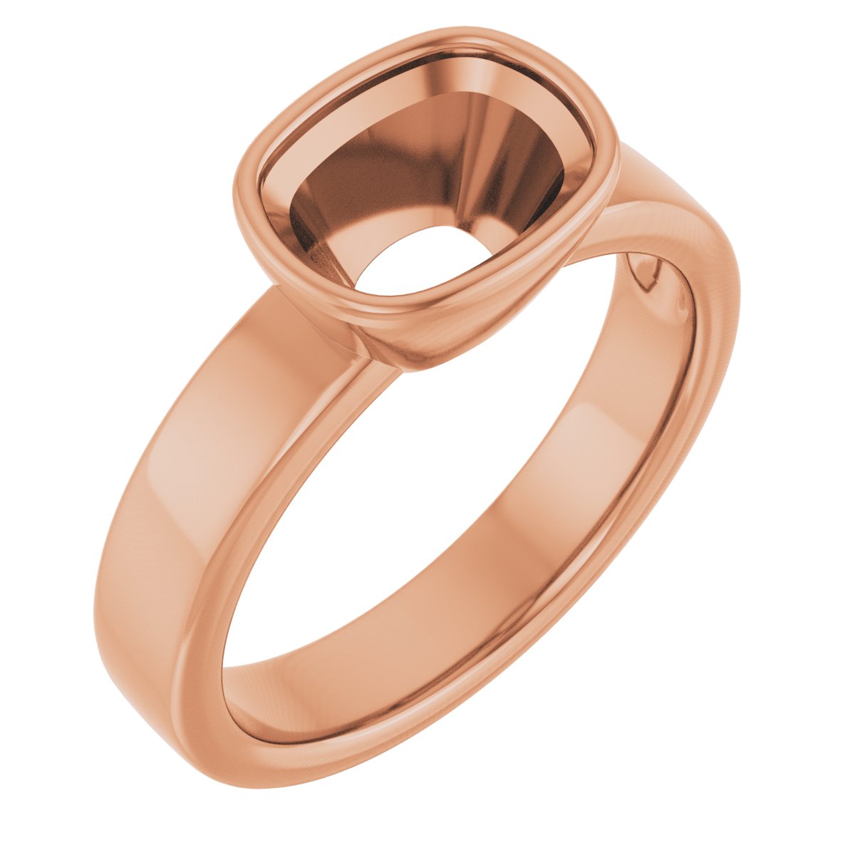 Bezel-Set Solitaire Engagement Ring