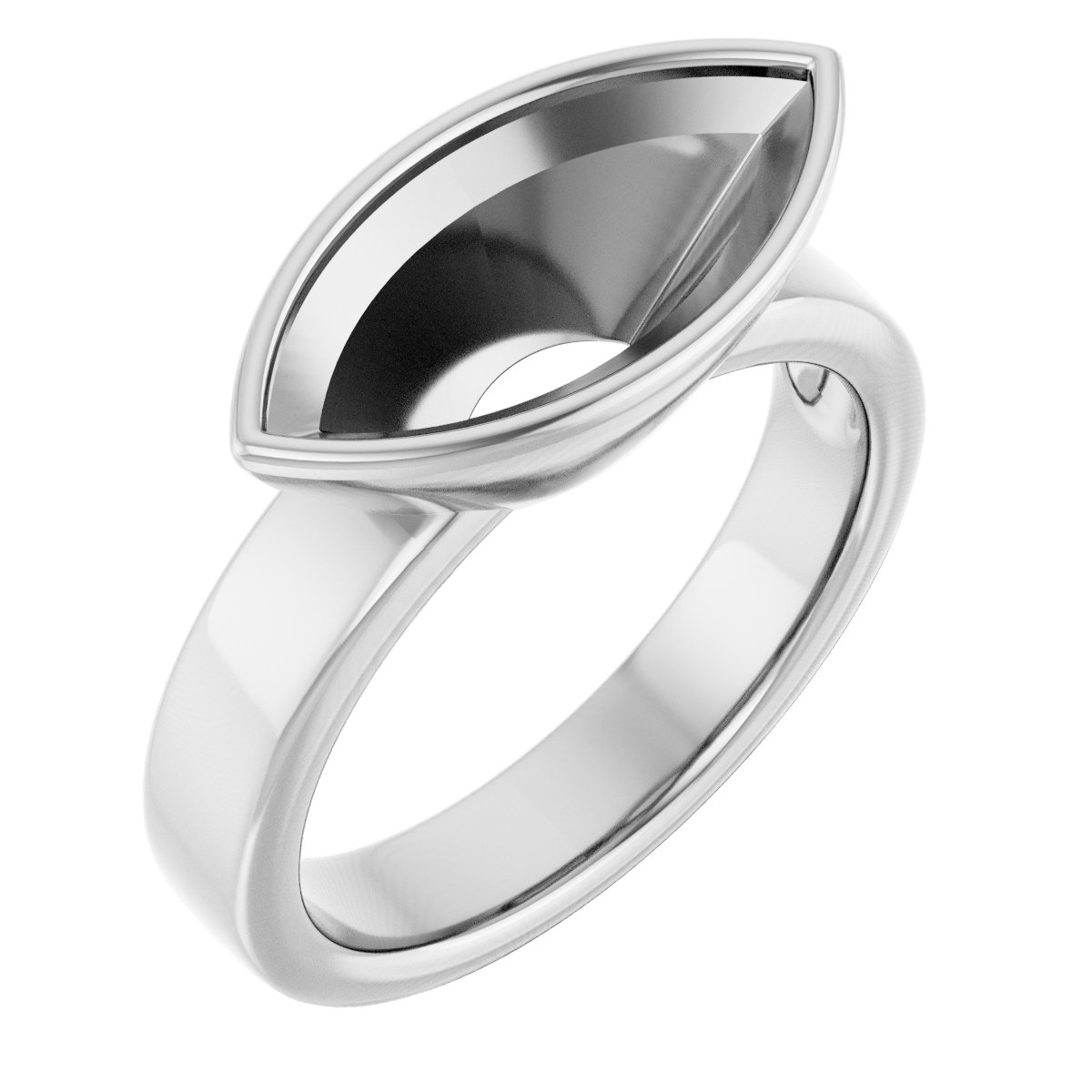 Bezel-Set Solitaire Engagement Ring