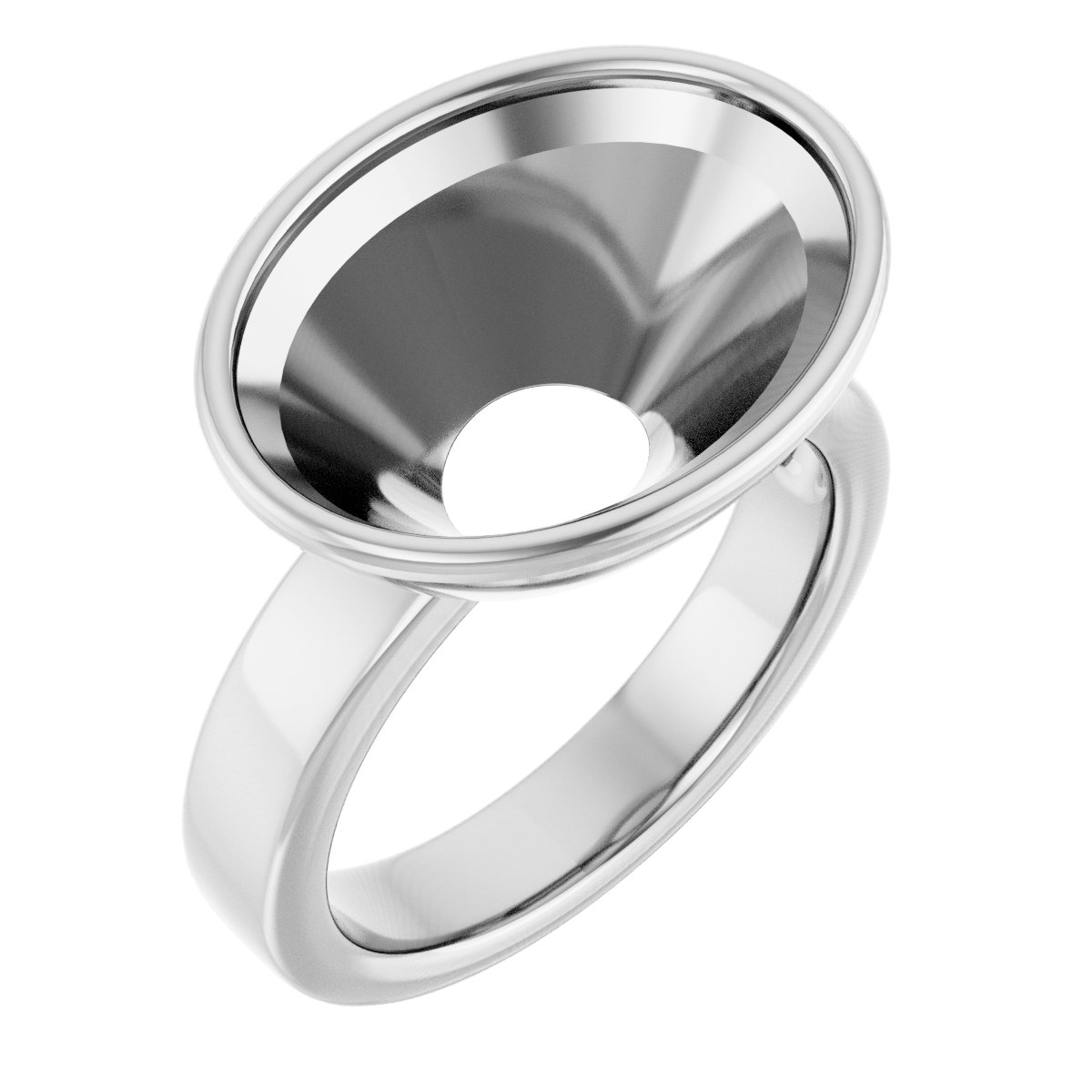 Bezel-Set Solitaire Engagement Ring