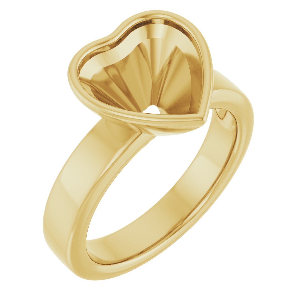 Bezel-Set Solitaire Engagement Ring