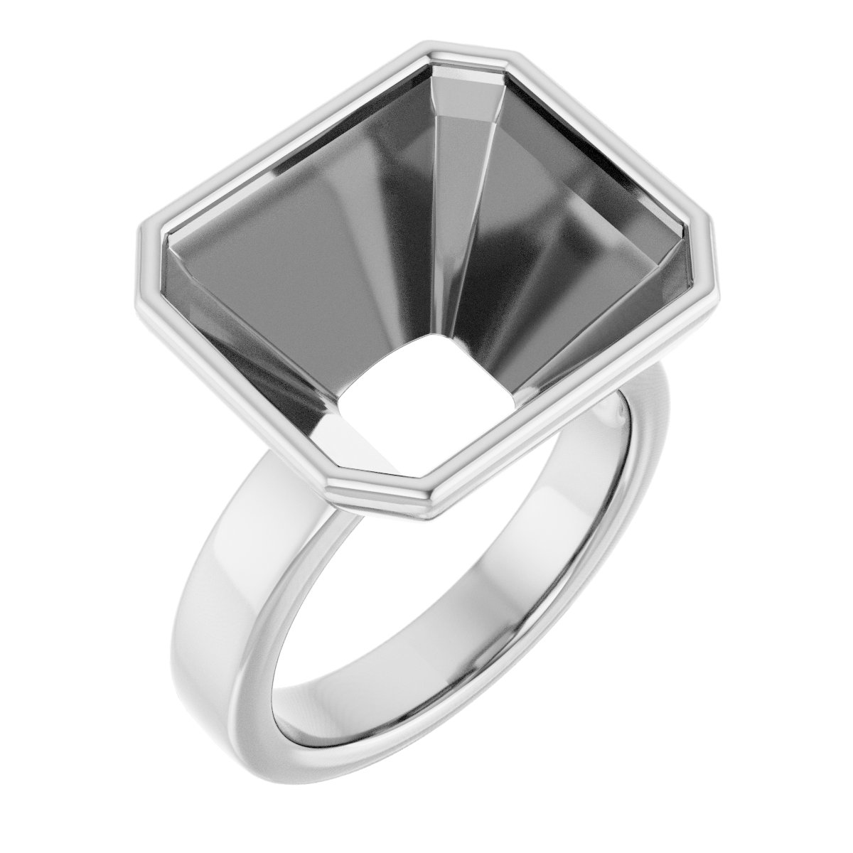Bezel-Set Solitaire Engagement Ring