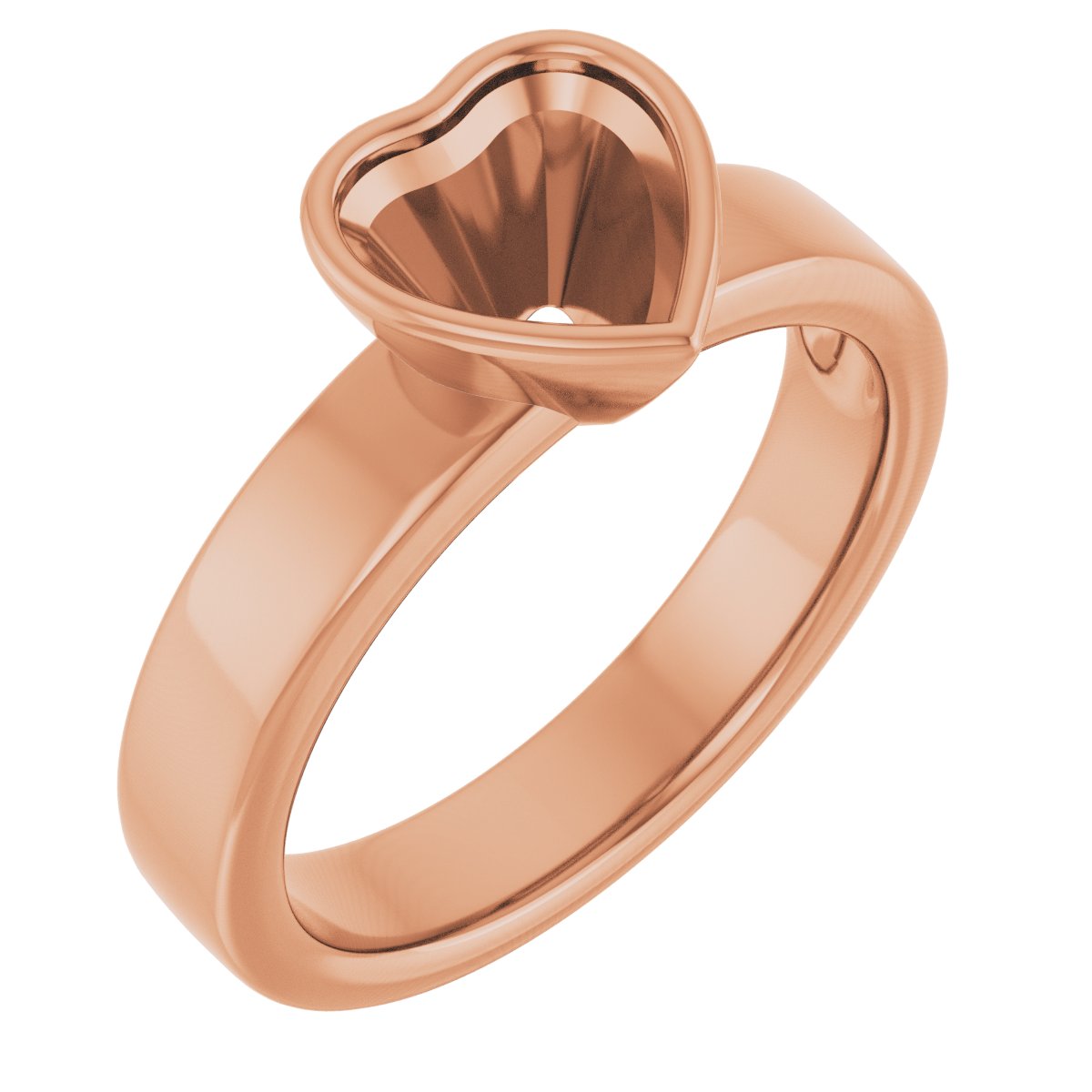 Bezel-Set Solitaire Engagement Ring