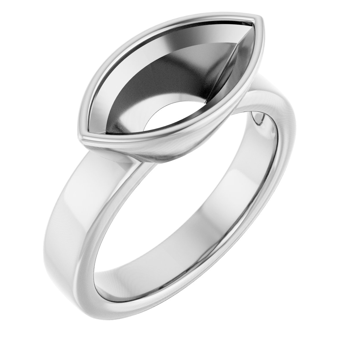 Bezel-Set Solitaire Engagement Ring
