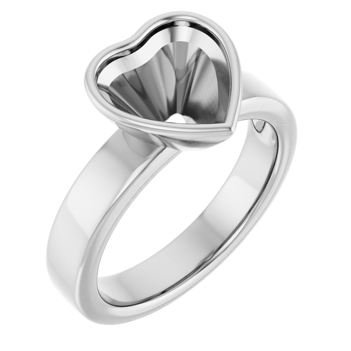 Bezel-Set Solitaire Engagement Ring