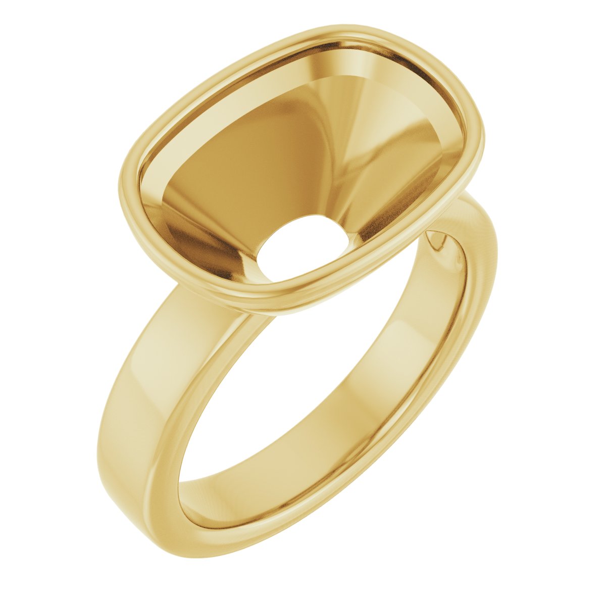 Bezel-Set Solitaire Engagement Ring