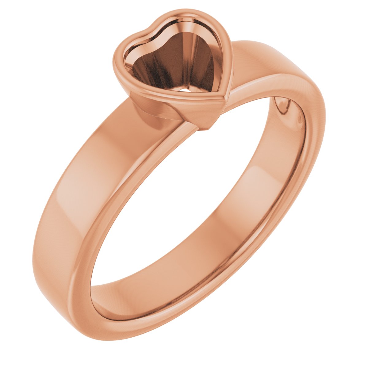 Bezel-Set Solitaire Engagement Ring