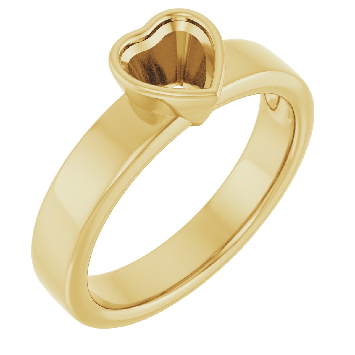 Bezel-Set Solitaire Engagement Ring