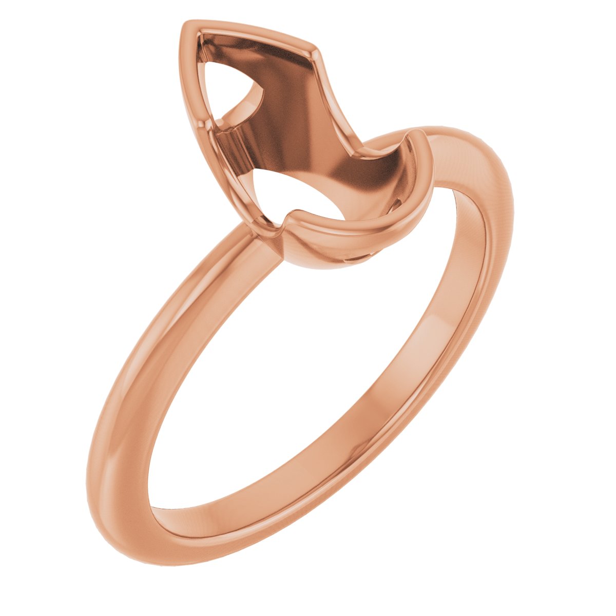 Half-Bezel Engagement Ring