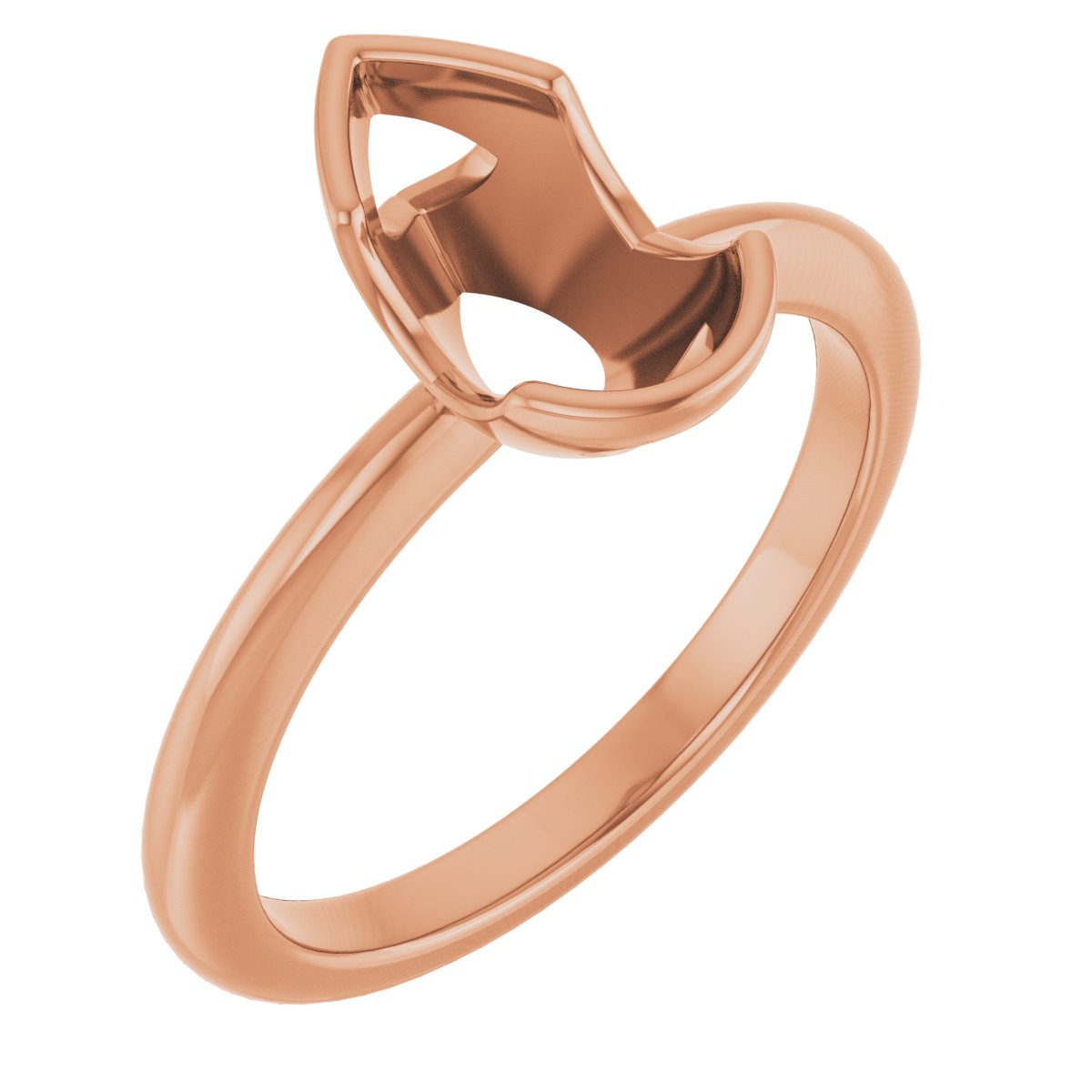 Half-Bezel Engagement Ring