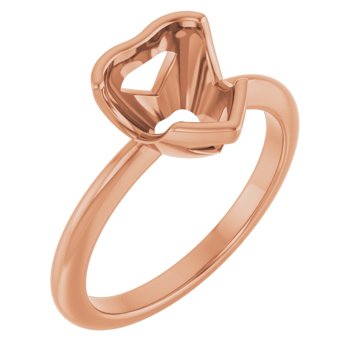 Half-Bezel Engagement Ring
