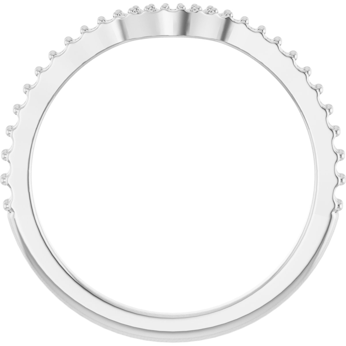 Band Mounting for 12 mm Square Ring view 2