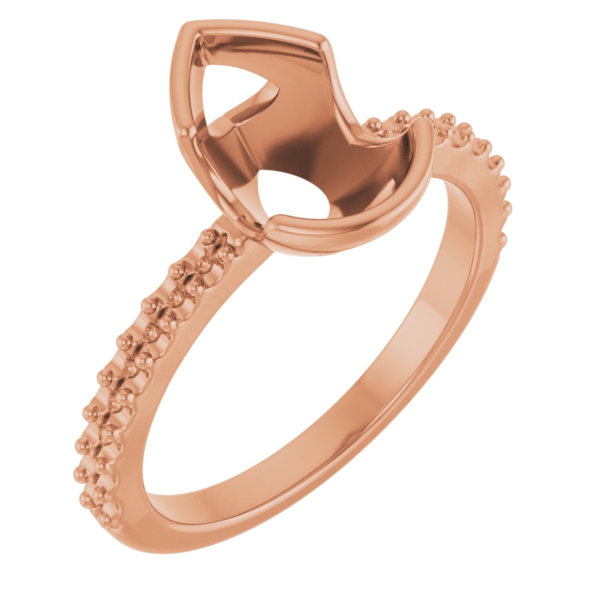 Half-Bezel Engagement Ring