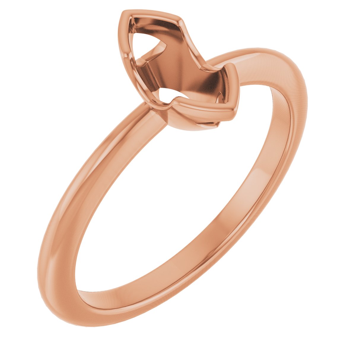 Half-Bezel Engagement Ring