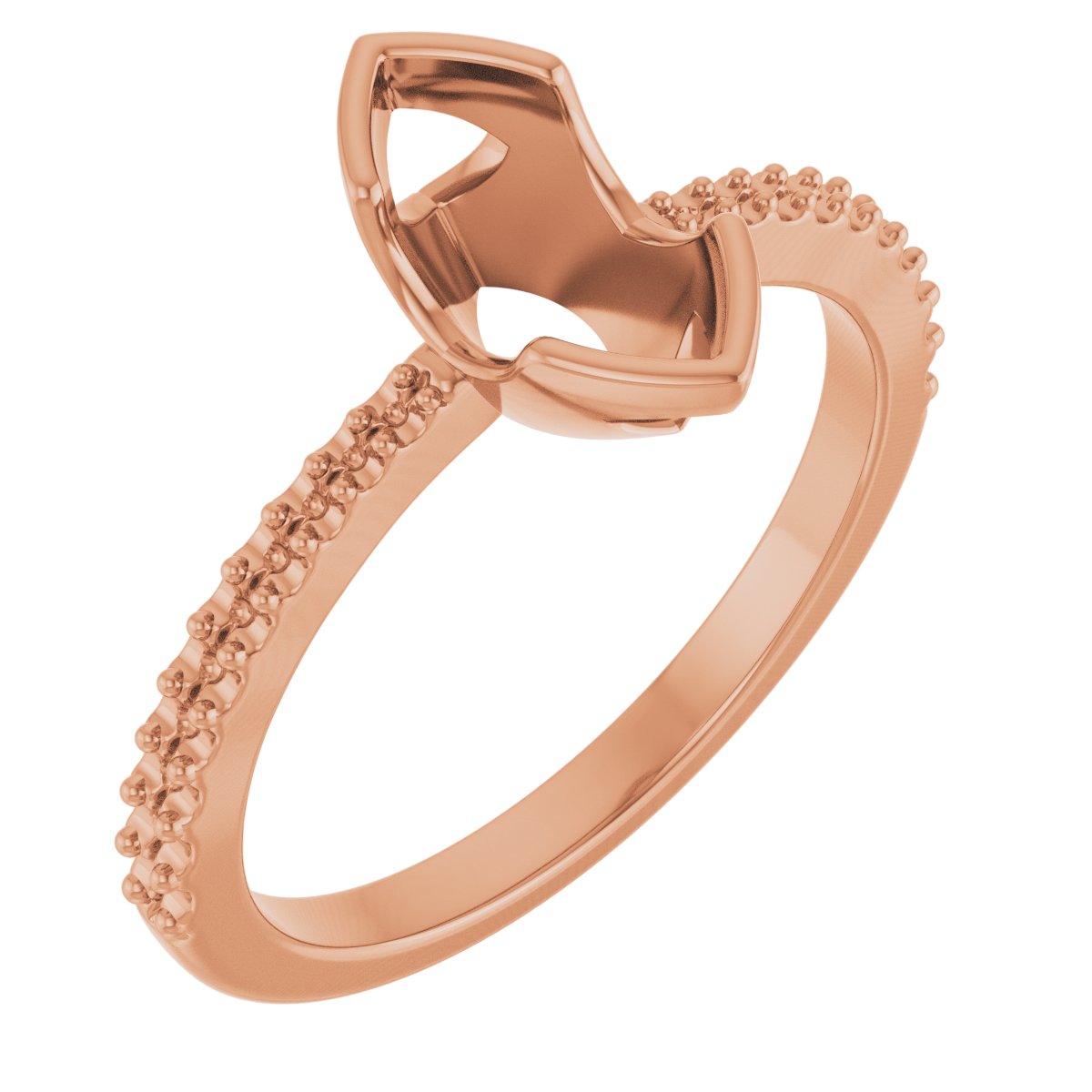 Half-Bezel Engagement Ring