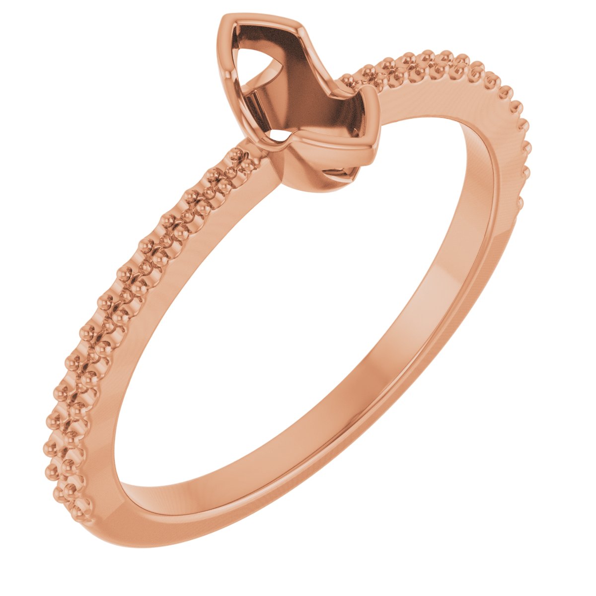Half-Bezel Engagement Ring