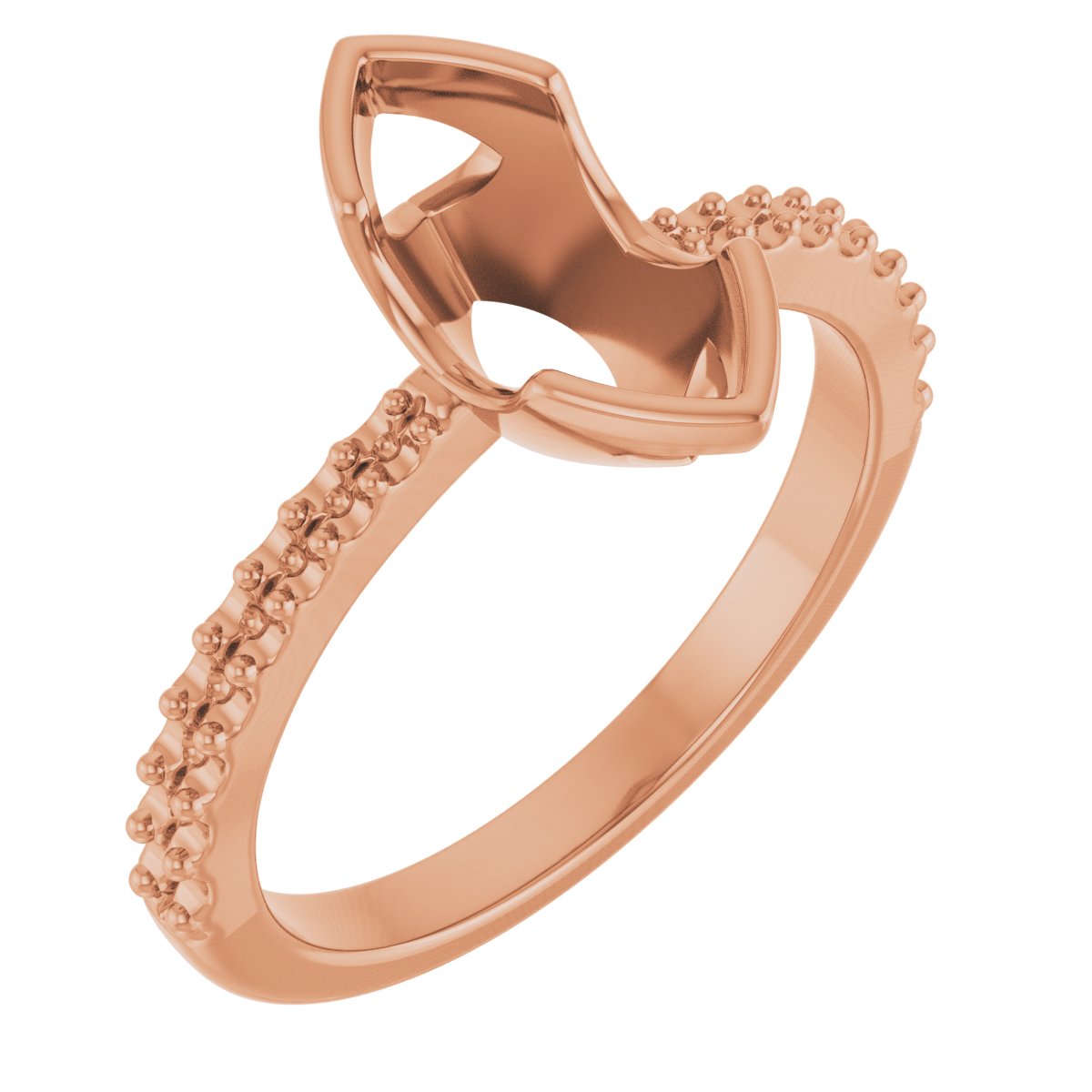Half-Bezel Engagement Ring