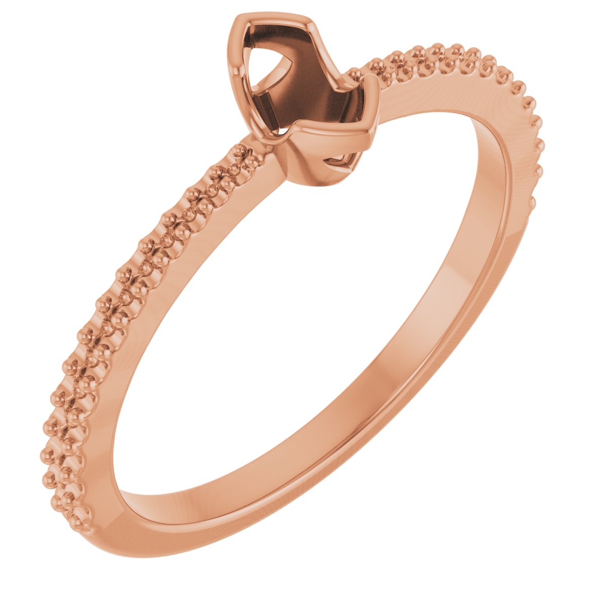 Half-Bezel Engagement Ring
