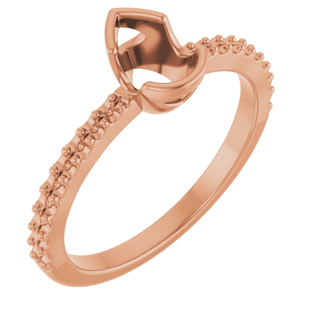 Half-Bezel Engagement Ring