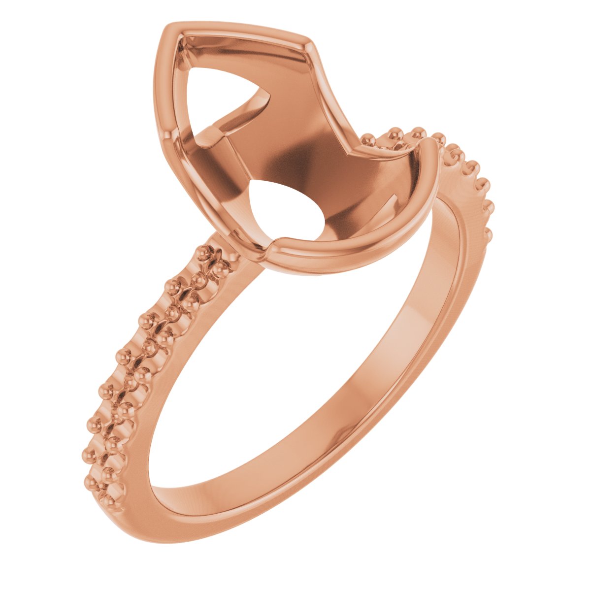 Half-Bezel Engagement Ring