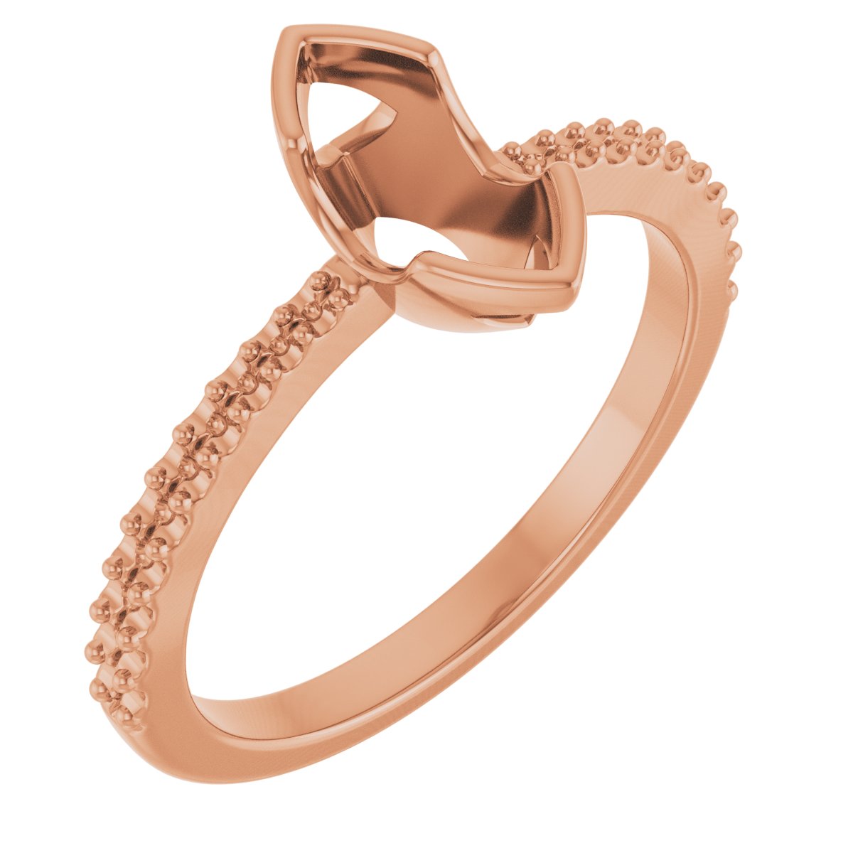 Half-Bezel Engagement Ring