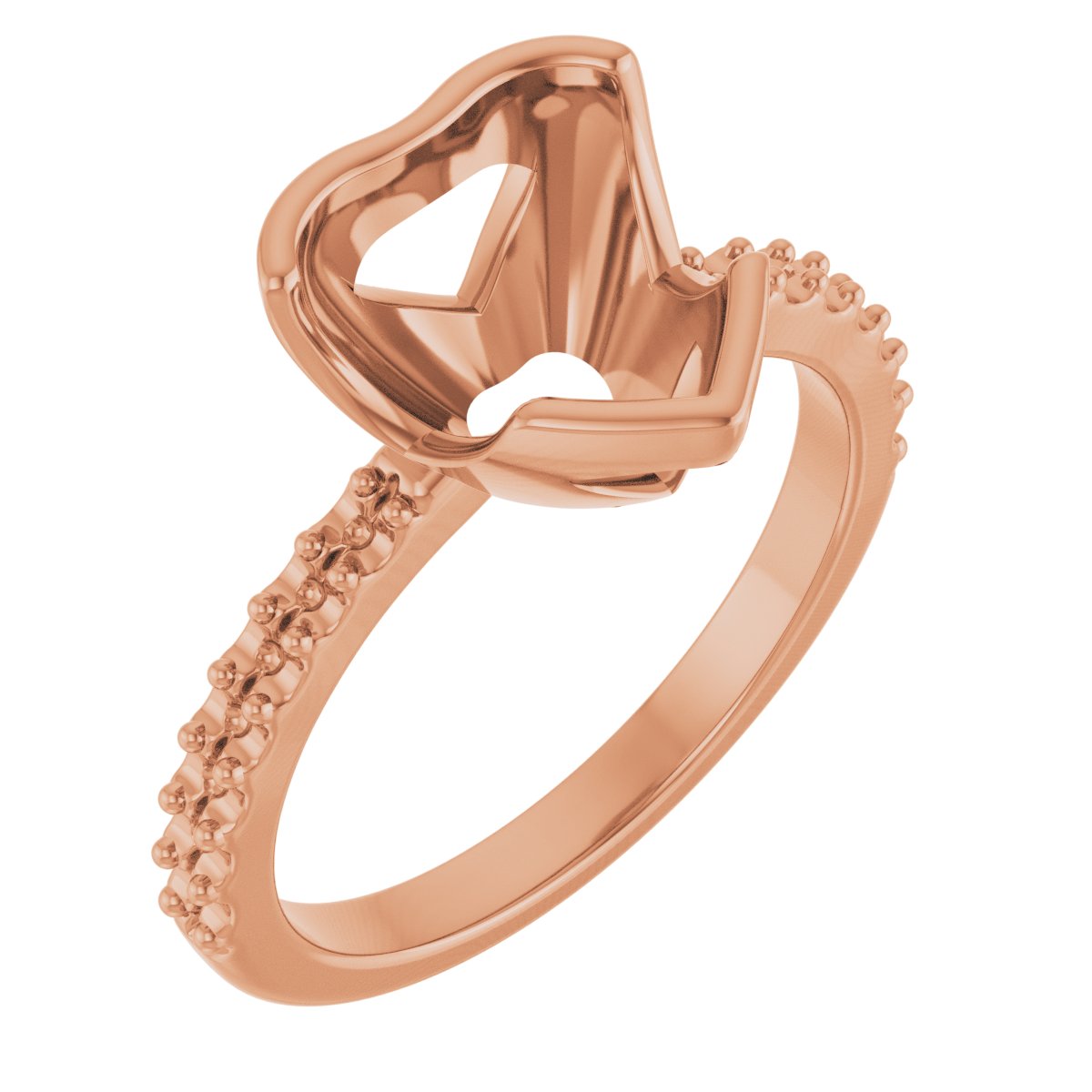 Half-Bezel Engagement Ring