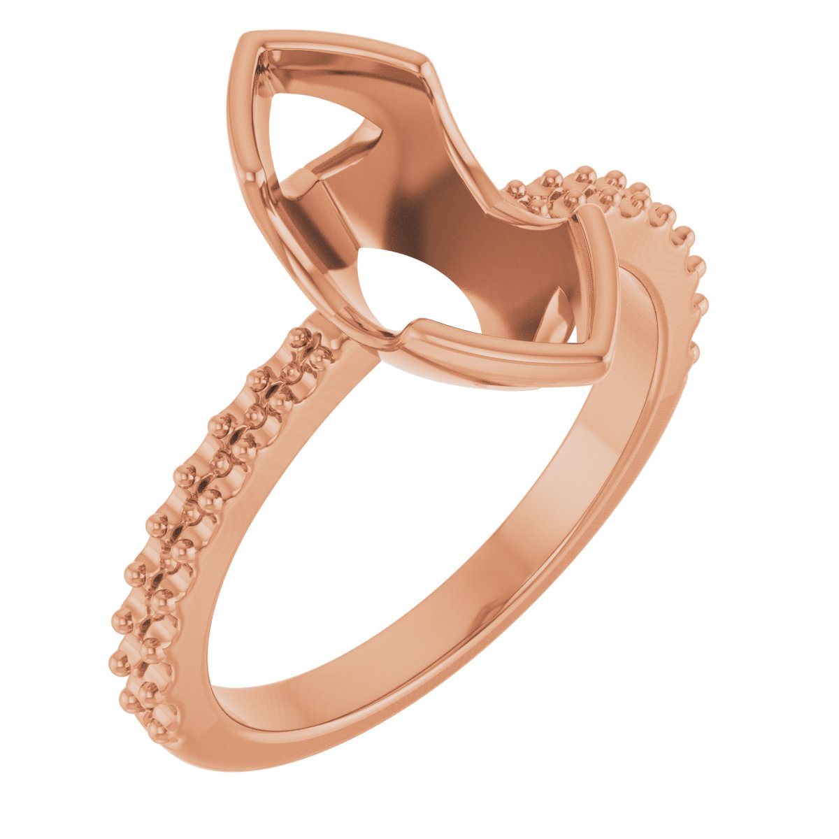 Half-Bezel Engagement Ring