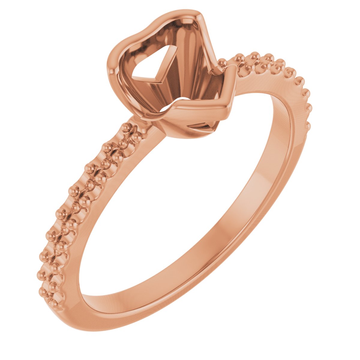 Half-Bezel Engagement Ring