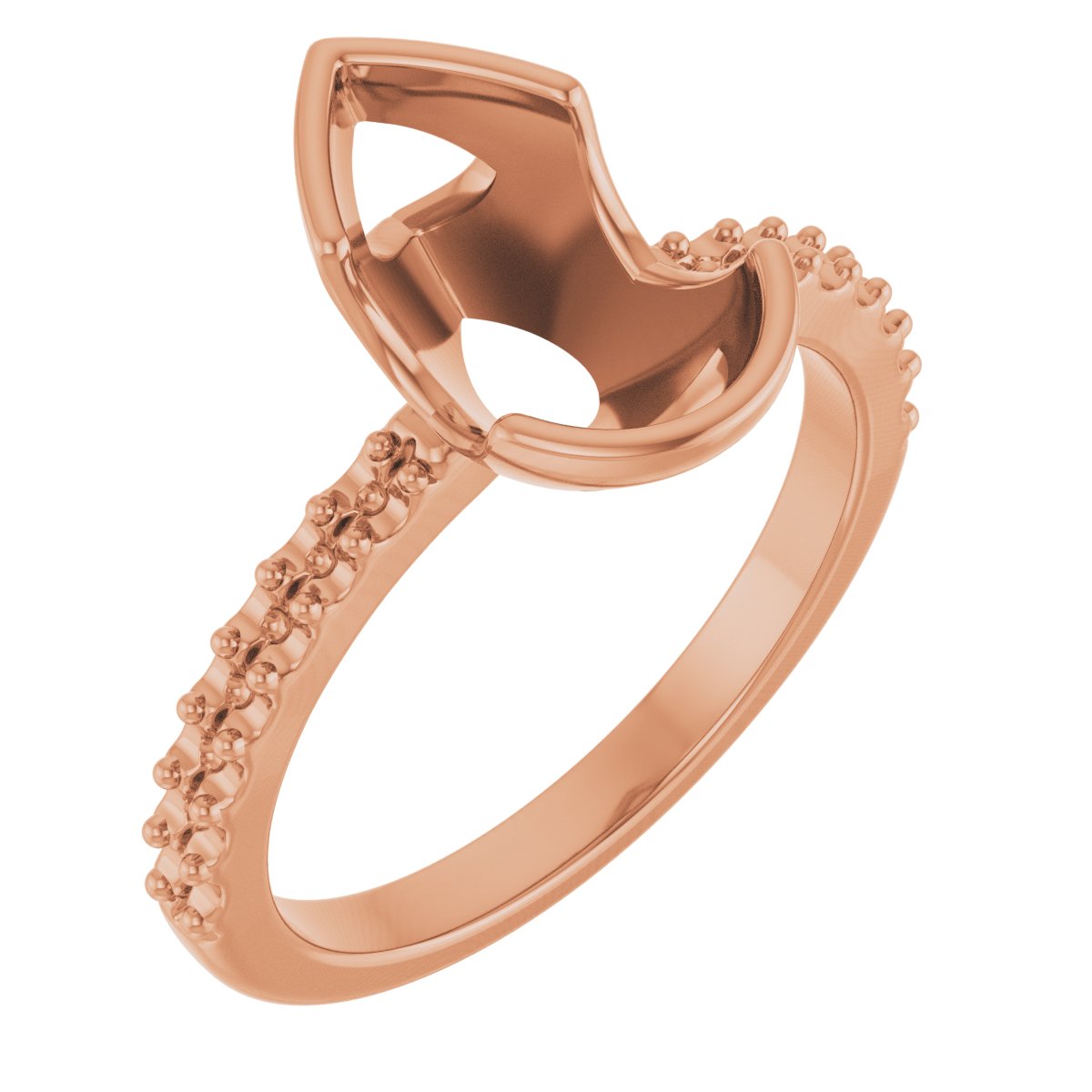 Half-Bezel Engagement Ring
