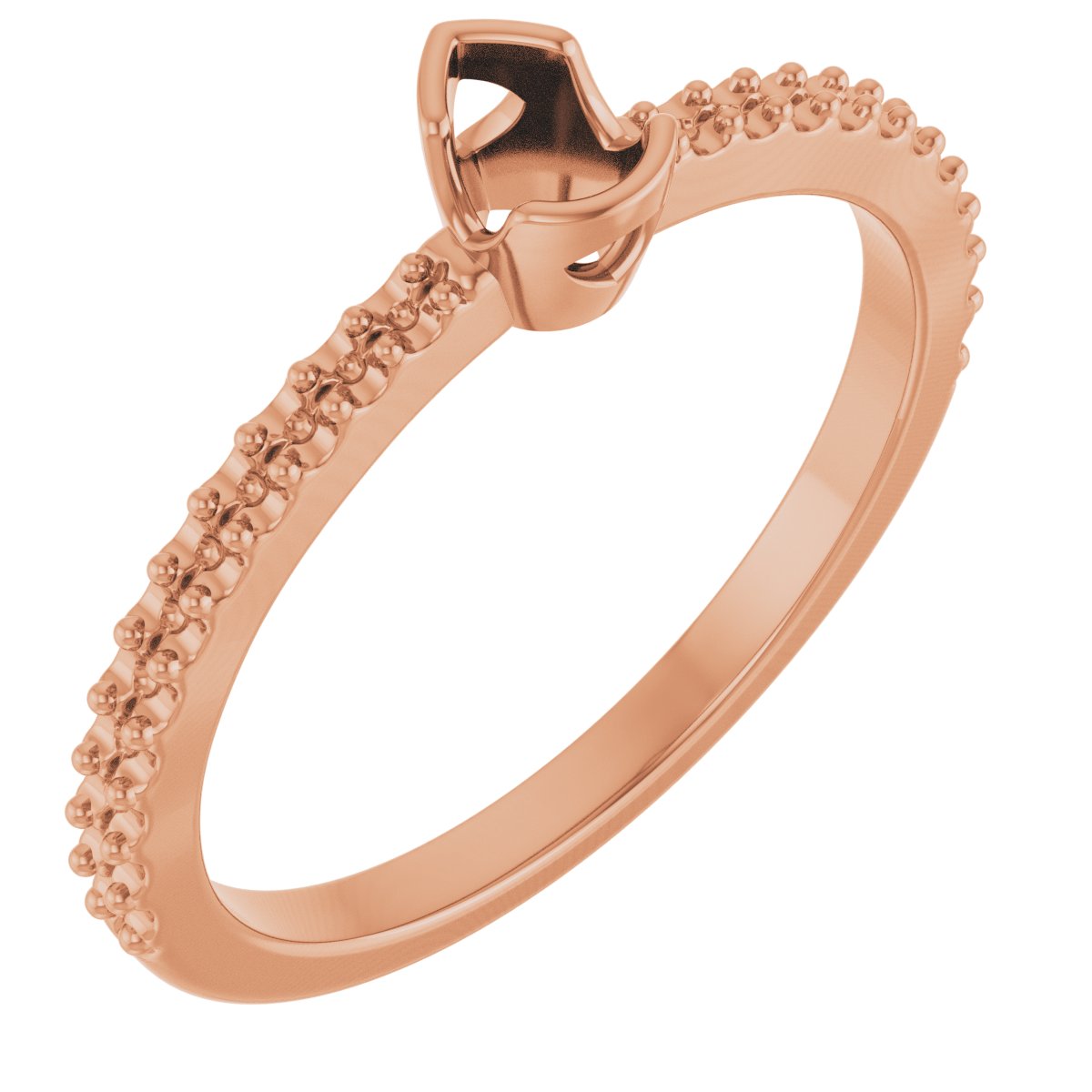 Half-Bezel Engagement Ring