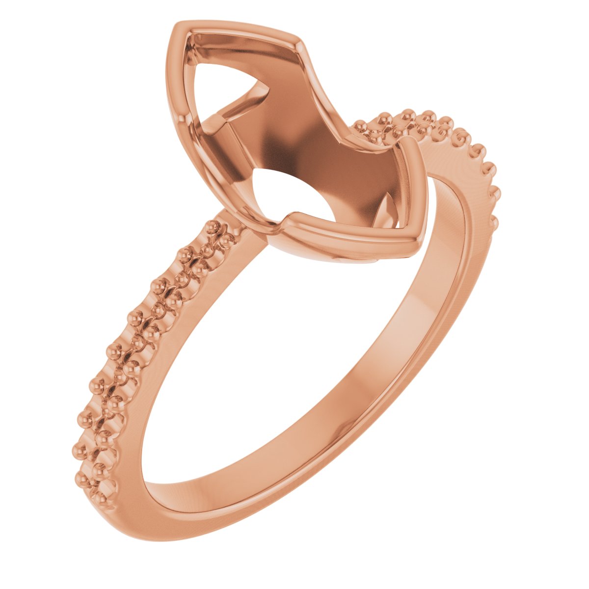 Half-Bezel Engagement Ring