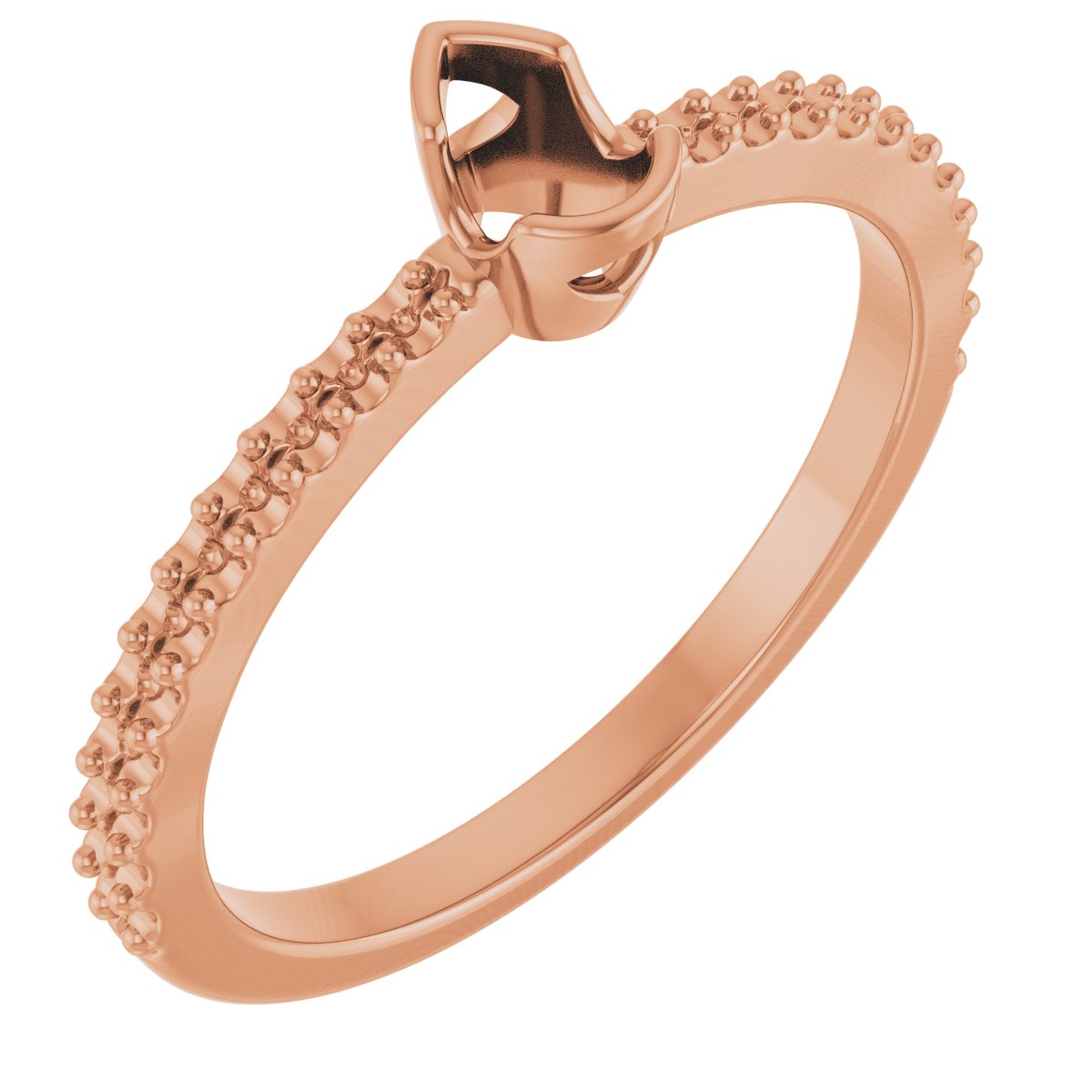 Half-Bezel Engagement Ring