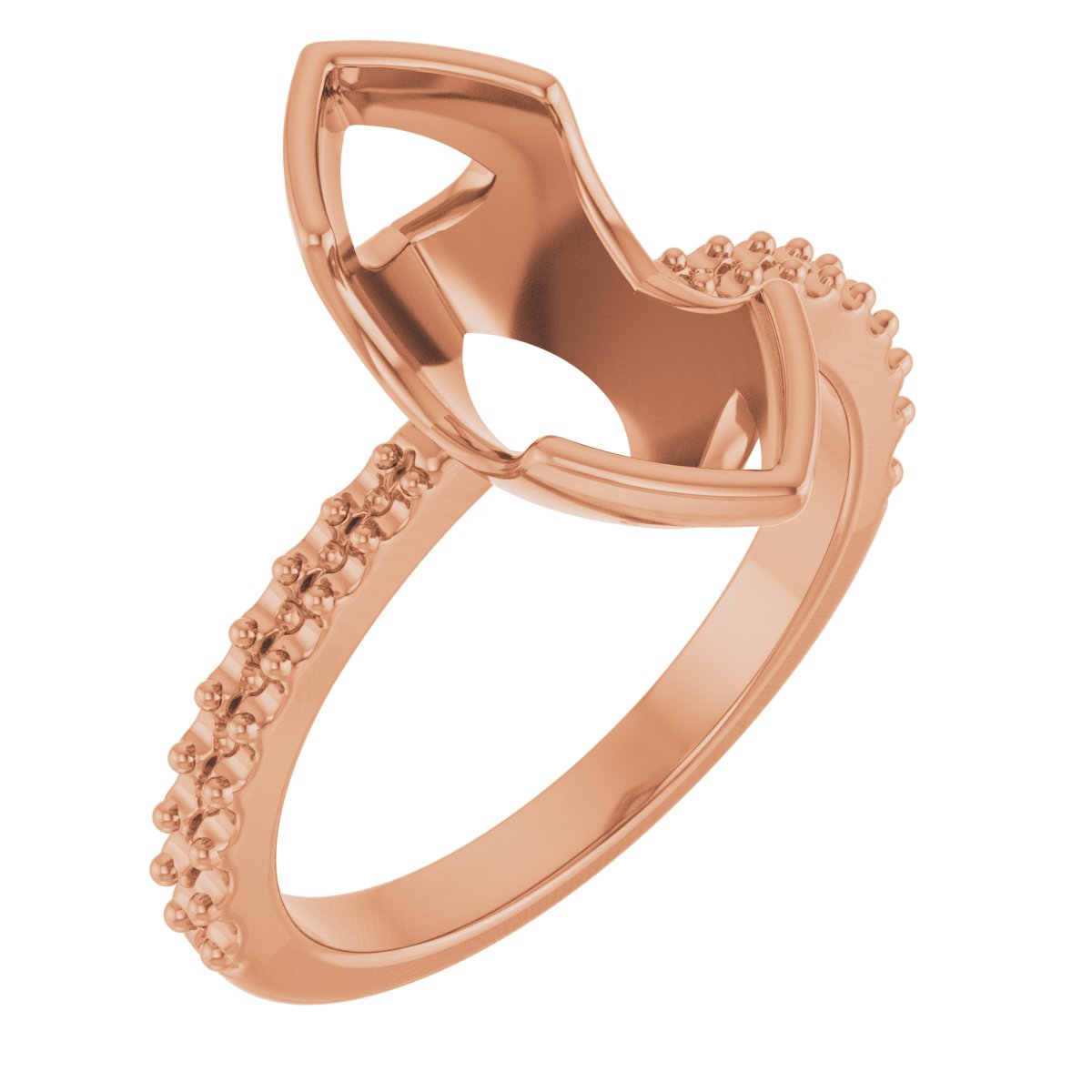 Half-Bezel Engagement Ring