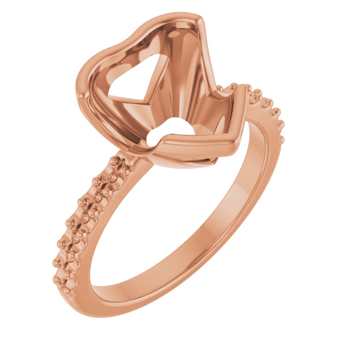 Half-Bezel Engagement Ring