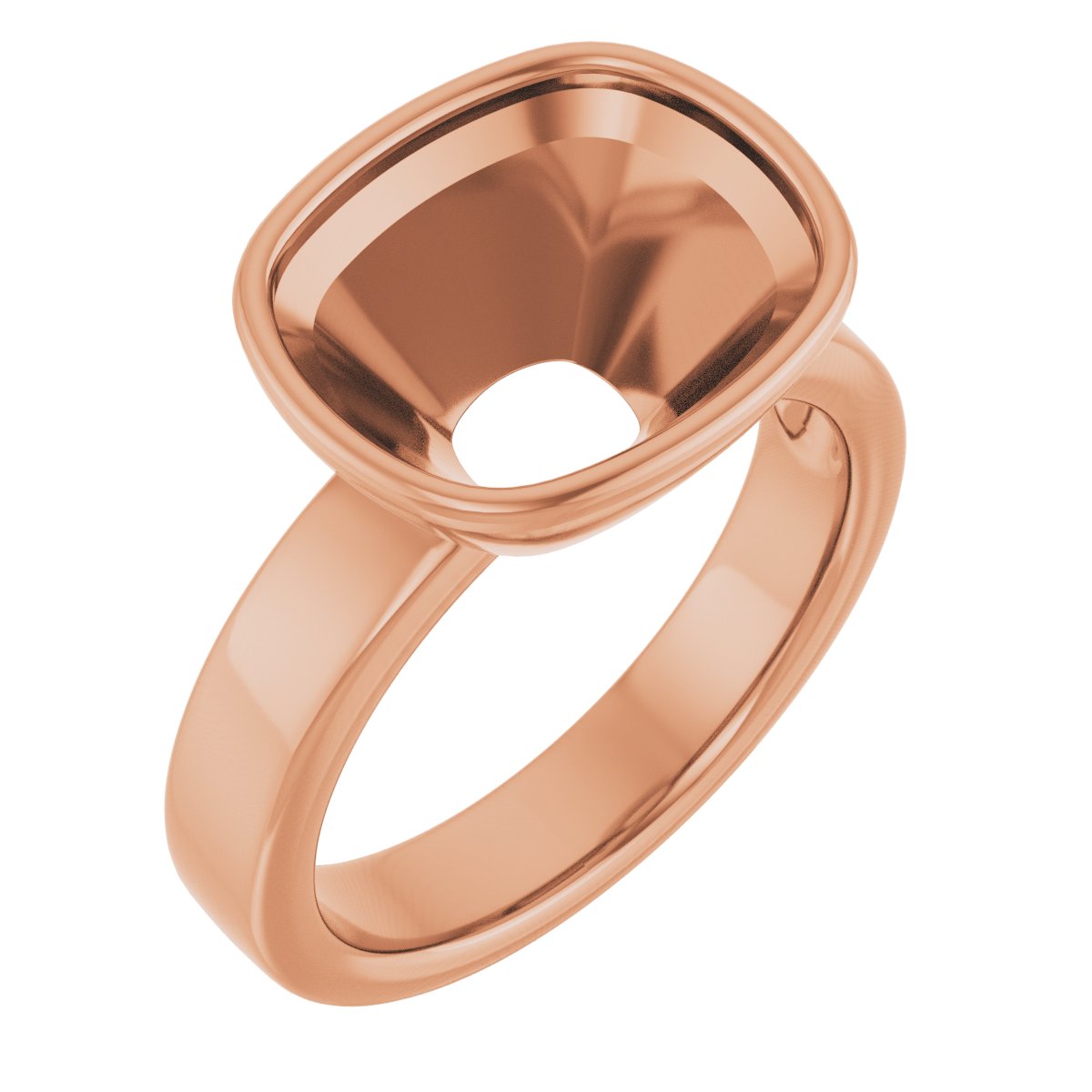 Bezel-Set Solitaire Engagement Ring