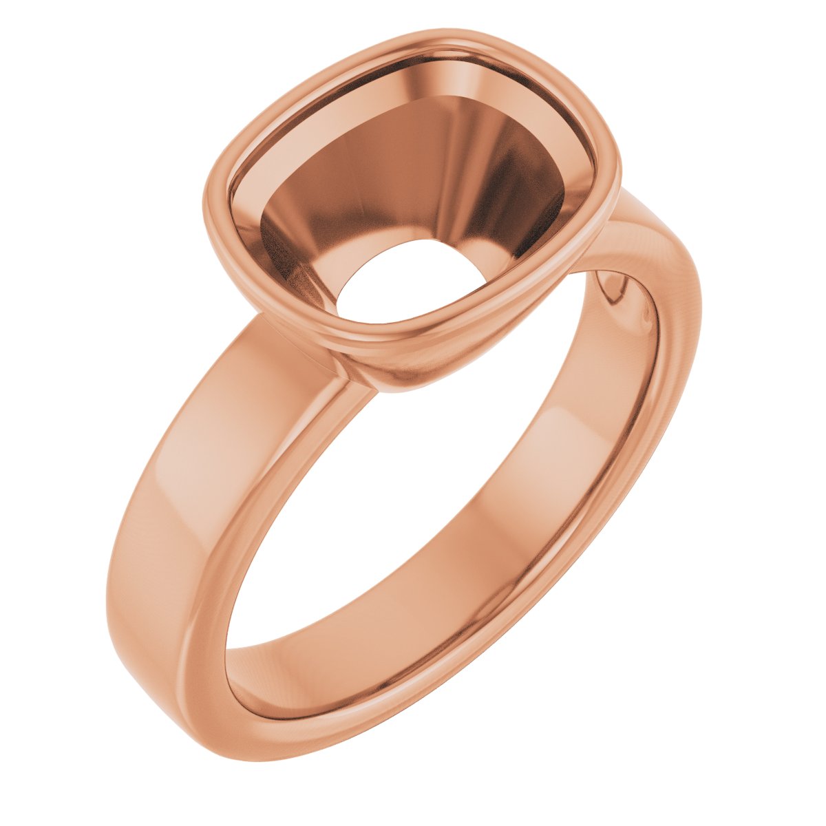 Bezel-Set Solitaire Engagement Ring