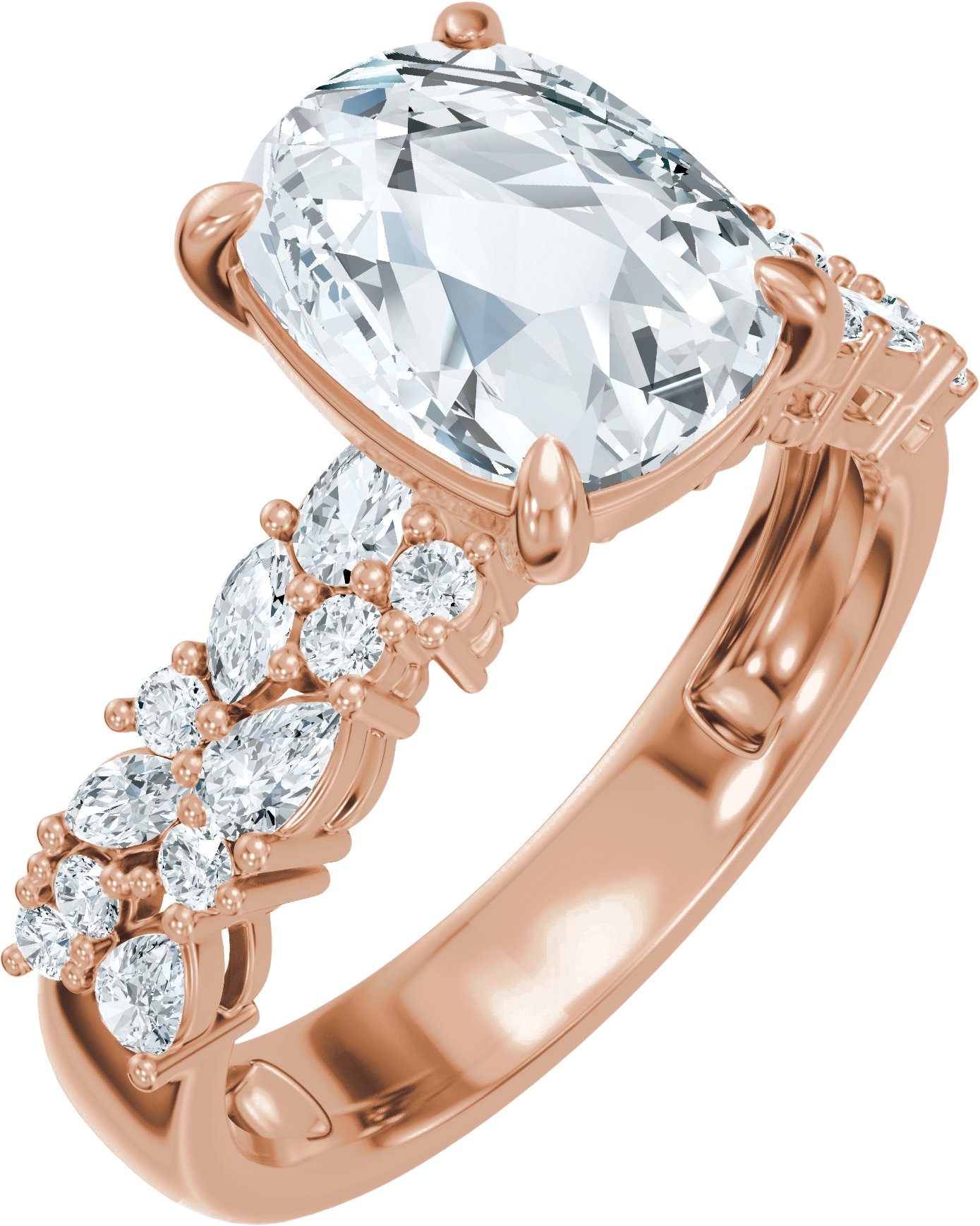 Accented Engagement Ring or Band