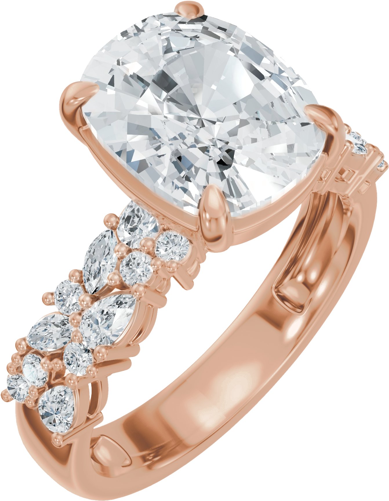 Accented Engagement Ring or Band