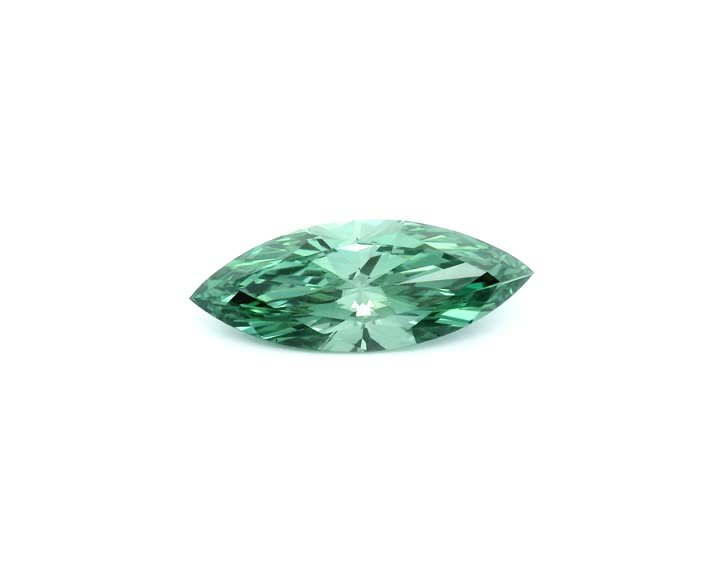 MARQUISE 1.52ct Fancy Vivid Green VVS2