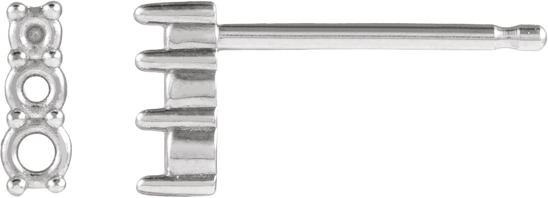 Three-Stone Earrings