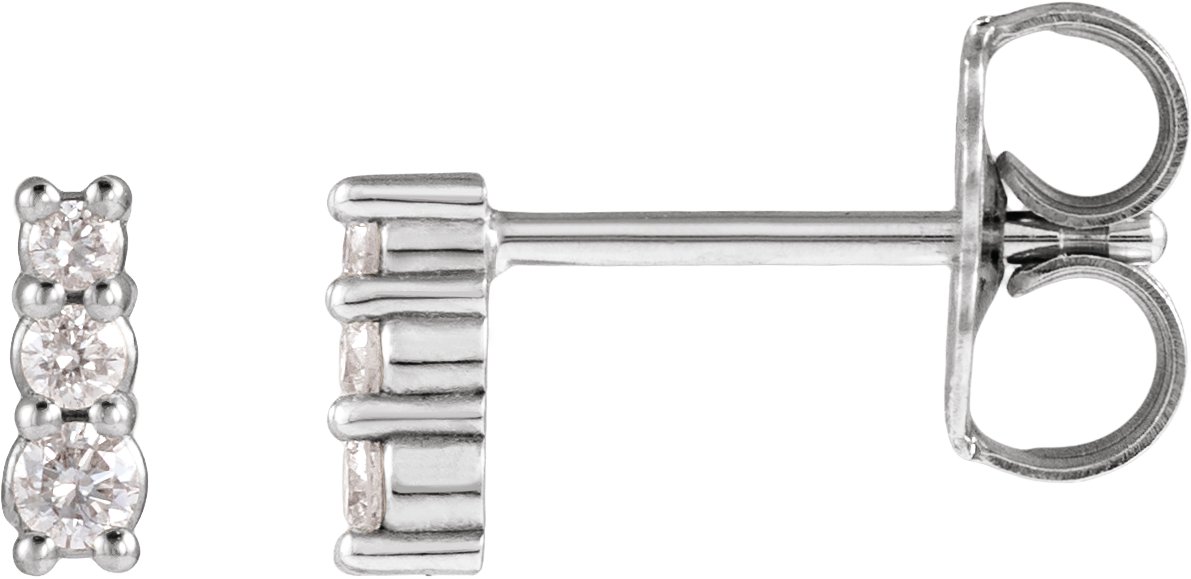 Three-Stone Earrings