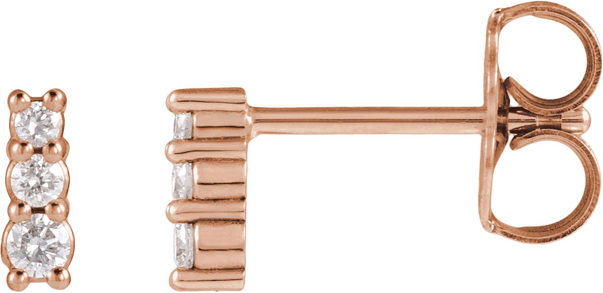 Three-Stone Earrings