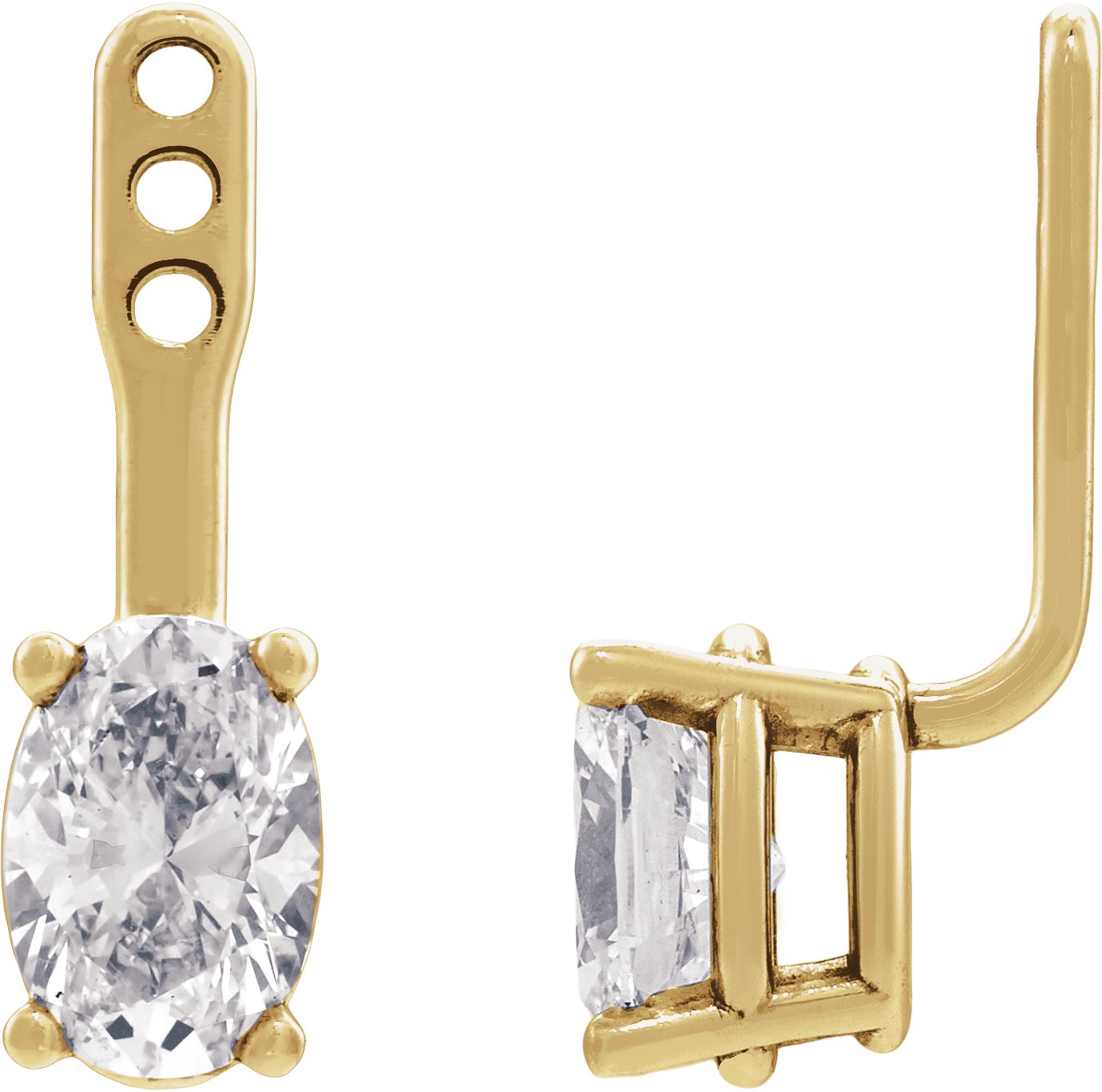 Solitaire Earring Jackets