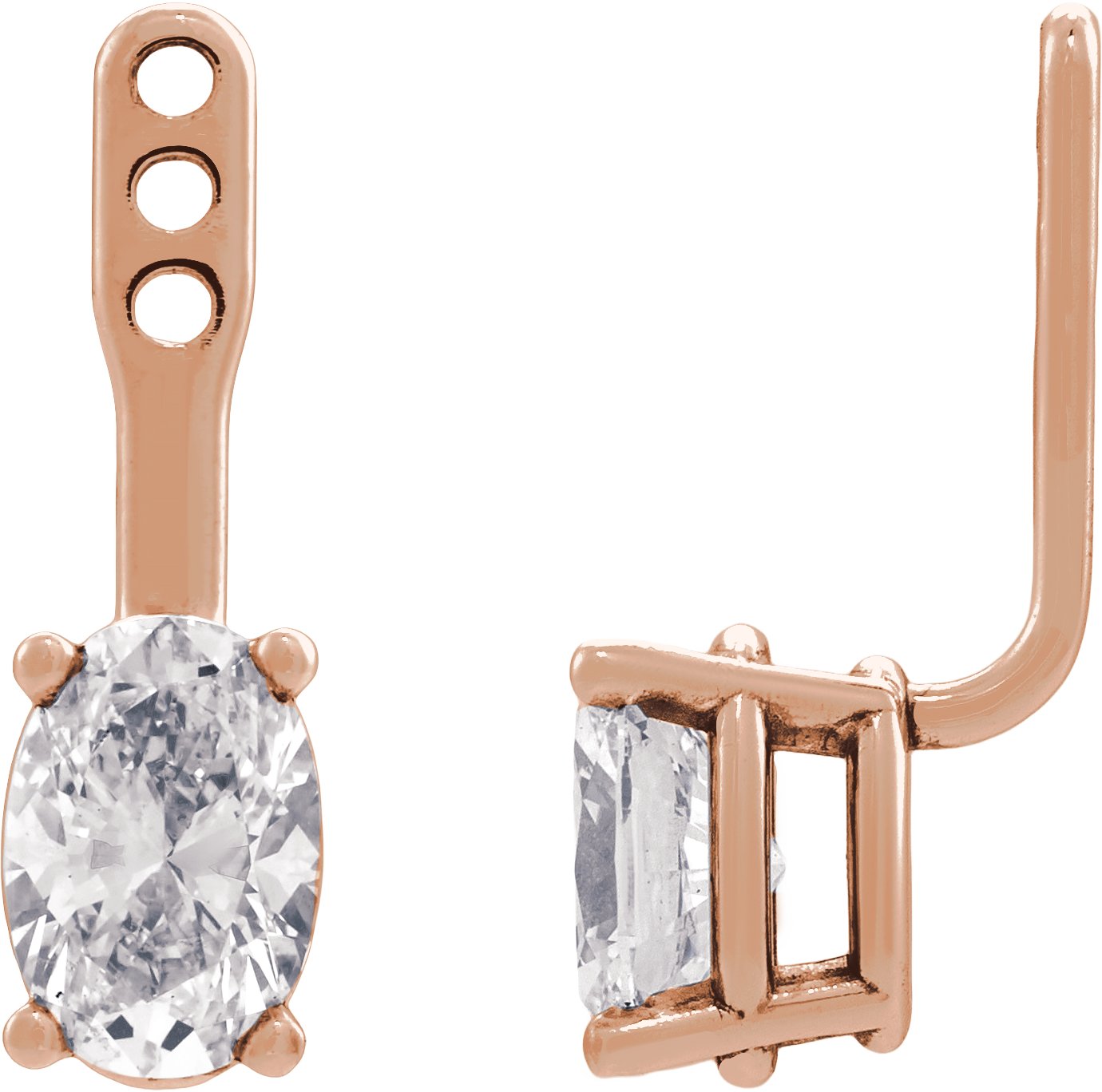 Solitaire Earring Jackets