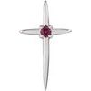 Cross Pendant with Genuine Ruby 17.75 x 10mm Ref 750939